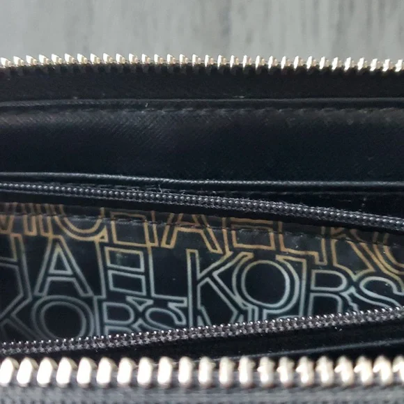 Michael Kors Black and White Polka Dot Wallet - Picture 13 of 14